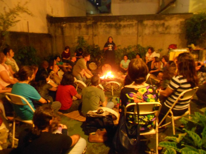 foto de fogueira Espaço Saúde
